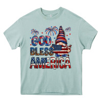 Arona God Bless America with gnome 4th of july Heavy Core Tee - HowdyJamesFarm