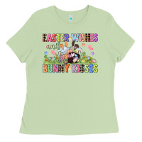 Matcha Easter wishes and bunny kisses Easter gnomies  Eas Ladies Tee - CowGirlArtShop