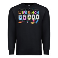 Black battery life of a wife & mom Premium Sweatshirt - JahusDesignShop