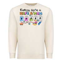 Sandshell battery life of a wife & mom Premium Sweatshirt - JahusDesignShop