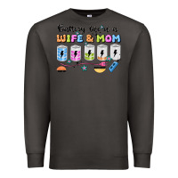Smoke battery life of a wife & mom Premium Sweatshirt - JahusDesignShop
