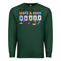 Sports Green battery life of a wife & mom Premium Sweatshirt - JahusDesignShop