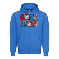True Royal game day baseball Zipper Hoodie - AdoDesignShop