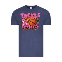 Vintage Denim Tackle Cancer Basketball Vintage Tee - FaDigitalArtStudio