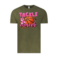 Vintage Olive Tackle Cancer Basketball Vintage Tee - FaDigitalArtStudio