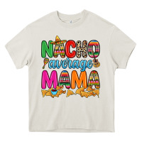 Cream Nacho average mama Heavy Core Tee - RanaPortraitStore