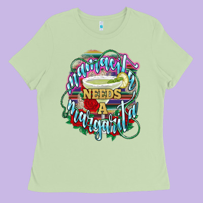 Mamacita Needs A Margarita Mexico Ladies Tee Designed By Howdyjamesfarm