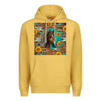 Antique Gold western tennessee horse Premium Hoodie - LillyAllenDesigns