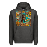 Charcoal Heather western tennessee horse Premium Hoodie - LillyAllenDesigns