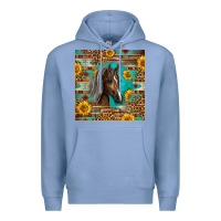 Colony Blue western tennessee horse Premium Hoodie - LillyAllenDesigns