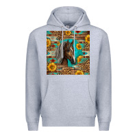 Heather Grey western tennessee horse Premium Hoodie - LillyAllenDesigns