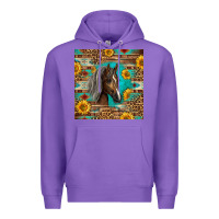Purple western tennessee horse Premium Hoodie - LillyAllenDesigns