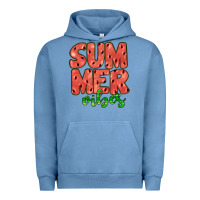 Pigment Pebble Blue summer vibes Urban Hoodie - JahusDesignShop