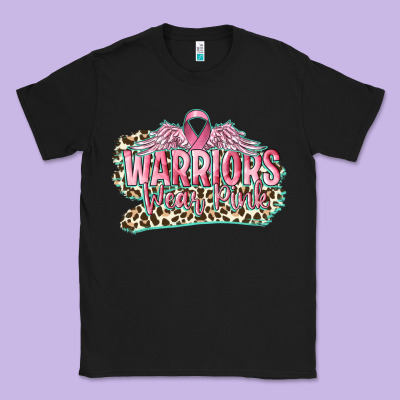Warriors Wear Pink Breast Cancer Classic Tee Designed By Cowgirlartshop