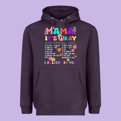 Mama It's Okay Heavyweight Hoodie Designed By Jahusdesignshop
