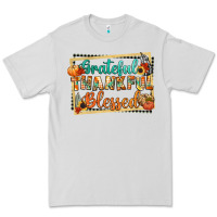 Dove Grey thankful grateful blessed Premium Tee - CowGirlArtShop