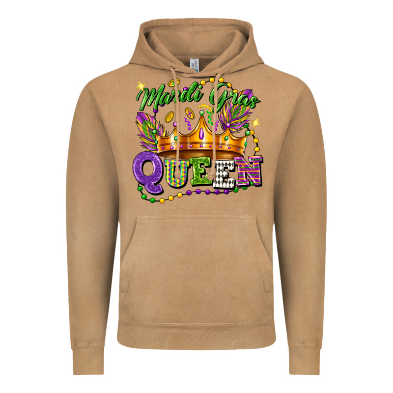 Mardi Gras Queen Vintage Hoodie by FaDigitalArtStudio | Teevron