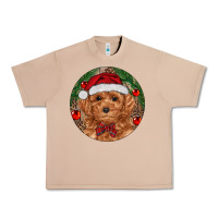 Burro Christmas Toy Poodle Urban Heavy Tee - RanaPortraitStore