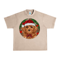 French Oak Christmas Toy Poodle Urban Heavy Tee - RanaPortraitStore