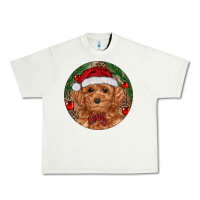 Pistachio Christmas Toy Poodle Urban Heavy Tee - RanaPortraitStore