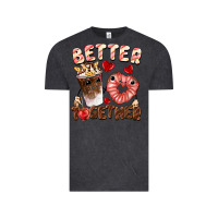 Vintage Black Better together Valentine's Day Vintage Tee - FaDigitalArtStudio