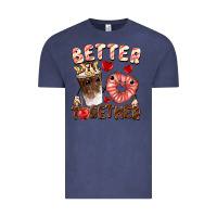 Vintage Denim Better together Valentine's Day Vintage Tee - FaDigitalArtStudio