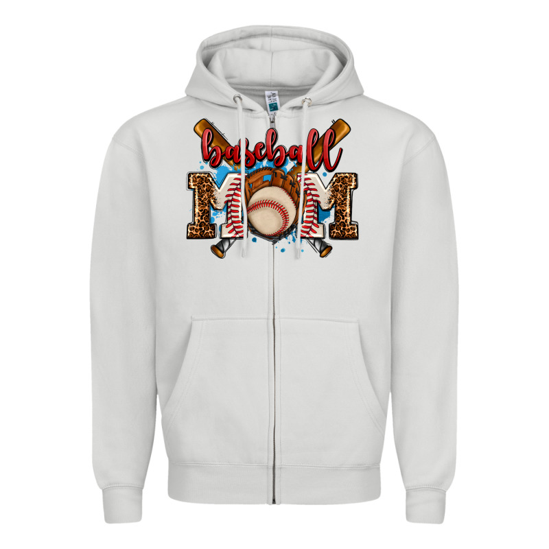 Baseball Mom Zipper Hoodie by AdoDesignShop | Teevron