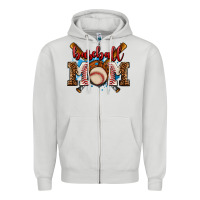 Dove Grey baseball mom Zipper Hoodie - AdoDesignShop