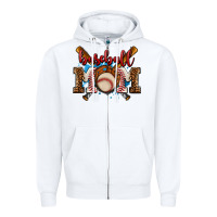 White baseball mom Zipper Hoodie - AdoDesignShop