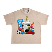 French Oak Soccer Frappe Coffee Urban Heavy Tee - FaDigitalArtStudio