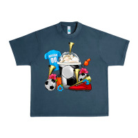 Midnight Navy Soccer Frappe Coffee Urban Heavy Tee - FaDigitalArtStudio