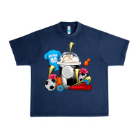 Navy Soccer Frappe Coffee Urban Heavy Tee - FaDigitalArtStudio
