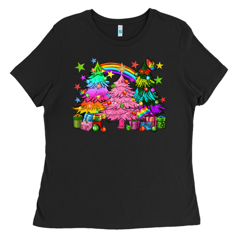 Pride Christmas Trees Ladies Tee by HowdyJamesFarm | Teevron