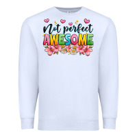 White not perfect awesome Premium Sweatshirt - JahusDesignShop