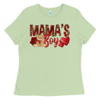 Matcha Mamas boy with leopard mother's day Ladies Tee - HowdyJamesFarm