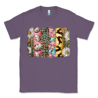 Lavender Easter Brushstroke With Quail Eggs Daisy And Bunny Classic Tee - RanaPortraitStore