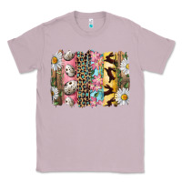 Lilac Easter Brushstroke With Quail Eggs Daisy And Bunny Classic Tee - RanaPortraitStore