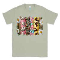Matcha Easter Brushstroke With Quail Eggs Daisy And Bunny Classic Tee - RanaPortraitStore