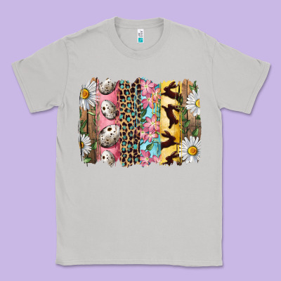 Easter Brushstroke With Quail Eggs Daisy And Bunny Classic Tee Designed By Ranaportraitstore