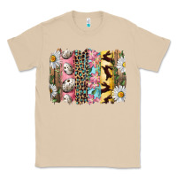 Mushroom Easter Brushstroke With Quail Eggs Daisy And Bunny Classic Tee - RanaPortraitStore