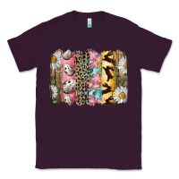 Plum Easter Brushstroke With Quail Eggs Daisy And Bunny Classic Tee - RanaPortraitStore