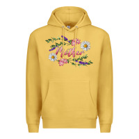Antique Gold Floral Daisy Mother Premium Hoodie - RanaPortraitStore