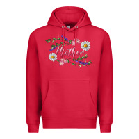 Cardinal Floral Daisy Mother Premium Hoodie - RanaPortraitStore