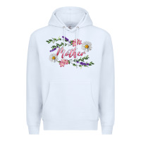 White Floral Daisy Mother Premium Hoodie - RanaPortraitStore