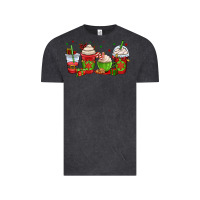 Vintage Black christmas coffee cups Vintage Tee - OliviaCreatesArt