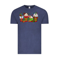 Vintage Denim christmas coffee cups Vintage Tee - OliviaCreatesArt
