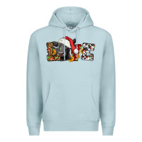 Blue Mist love christmas black angus Premium Hoodie - LillyAllenDesigns