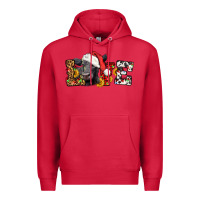 Cardinal love christmas black angus Premium Hoodie - LillyAllenDesigns