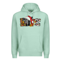 Seafoam love christmas black angus Premium Hoodie - LillyAllenDesigns