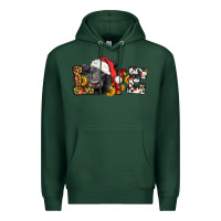 Sports Green love christmas black angus Premium Hoodie - LillyAllenDesigns